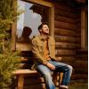 imagePJ PAUL JONES Mens Casual Shacket Cotton Twill Lightweight Jackets Button Down Shirt Jacket with PocketsGinger