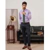 imagePJ PAUL JONES Mens Dress Shirt Long Sleeve Business Casual WrinkleFree Stretch Slim Fit Shirt for Wedding Office TravelLavender