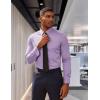 imagePJ PAUL JONES Mens Dress Shirt Long Sleeve Business Casual WrinkleFree Stretch Slim Fit Shirt for Wedding Office TravelLavender