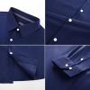 imagePJ PAUL JONES Mens Dress Shirt Long Sleeve Business Casual WrinkleFree Stretch Slim Fit Shirt for Wedding Office TravelNavy Blue