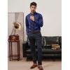 imagePJ PAUL JONES Mens Dress Shirt Long Sleeve Business Casual WrinkleFree Stretch Slim Fit Shirt for Wedding Office TravelNavy Blue