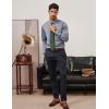 imagePJ PAUL JONES Mens Dress Shirt Long Sleeve Business Casual WrinkleFree Stretch Slim Fit Shirt for Wedding Office TravelSilver Gray