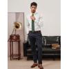 imagePJ PAUL JONES Mens Dress Shirt Long Sleeve Business Casual WrinkleFree Stretch Slim Fit Shirt for Wedding Office TravelWhite