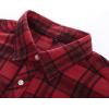 imagePJ PAUL JONES Mens Flannel Plaid Shirt Casual Long Sleeve Button Down Shirts with PocketsBig Red