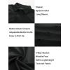 imagePJ PAUL JONES Mens Long Sleeve Button Down Shirts Wrinkle Free Stretch Untucked Dress Shirts Business Casual ShirtCarbon Black