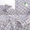 imagePJ PAUL JONES Mens Slim Fit Long Sleeve Plaid Shirt Cotton Business Casual Dress Shirts with Pocket Gingham ShirtsKhaki Gingham