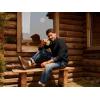 imagePJ PAUL JONES Mens Cardigan Sweater Button Down Stand Collar Cardigans Long Sleeve Knitted SweatersBlack