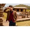 imagePJ PAUL JONES Mens Cardigan Sweater Button Down Stand Collar Cardigans Long Sleeve Knitted SweatersWine Red