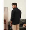 imagePJ PAUL JONES Mens Cardigan Sweater Cable Knit Sweaters Shawl Collar Texture Solid CardigansBlack