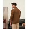imagePJ PAUL JONES Mens Cardigan Sweater Cable Knit Sweaters Shawl Collar Texture Solid CardigansCamel