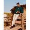 imagePJ PAUL JONES Mens Cardigan Sweater Cable Knit Sweaters Shawl Collar Texture Solid CardigansDark Green