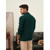 imagePJ PAUL JONES Mens Cardigan Sweater Cable Knit Sweaters Shawl Collar Texture Solid CardigansDark Green
