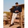 imagePJ PAUL JONES Mens Cardigan Sweater Cable Knit Sweaters Shawl Collar Texture Solid CardigansNavy Blue
