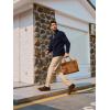 imagePJ PAUL JONES Mens Cardigan Sweater Cable Knit Sweaters Shawl Collar Texture Solid CardigansNavy Blue