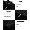 imagePJ PAUL JONES Mens Cardigan Sweater Full Zip Up Cardigans Ribbed Knit Stand Collar SweatersBlack