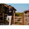 imagePJ PAUL JONES Mens Cardigan Sweater Full Zip Up Stand Collar Cardigans Long Sleeve Knitted SweatersBlack