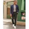 imagePJ PAUL JONES Mens Casual Pants Tapered Cropped Pants Stretch Twill Trousers Slacks with Slant PocketsArmy Green
