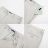 imagePJ PAUL JONES Mens Casual Pants Tapered Cropped Pants Stretch Twill Trousers Slacks with Slant PocketsBeige