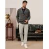 imagePJ PAUL JONES Mens Casual Pants Tapered Cropped Pants Stretch Twill Trousers Slacks with Slant PocketsBeige