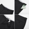 imagePJ PAUL JONES Mens Casual Pants Tapered Cropped Pants Stretch Twill Trousers Slacks with Slant PocketsBlack