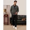 imagePJ PAUL JONES Mens Casual Pants Tapered Cropped Pants Stretch Twill Trousers Slacks with Slant PocketsBlack