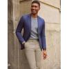 imagePJ PAUL JONES Mens Casual Pants Tapered Cropped Pants Stretch Twill Trousers Slacks with Slant PocketsKhaki
