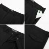 imagePJ PAUL JONES Mens Dress Pants Vintage Pleated Tapered Cropped Pants Extended Waist Work Dress Pant Casual SlacksBlack