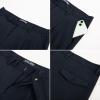 imagePJ PAUL JONES Mens Dress Pants Vintage Pleated Tapered Cropped Pants Extended Waist Work Dress Pant Casual SlacksNavy Blue