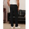 imagePJ PAUL JONES Mens Golf Pants Stretch Work Dress Pant Casual Classic Fit Lightweight Slacks Trousers with 5 PocketsBlack