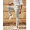 imagePJ PAUL JONES Mens Golf Pants Stretch Work Dress Pant Casual Classic Fit Lightweight Slacks Trousers with 5 PocketsLight Grey
