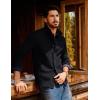 imagePJ PAUL JONES Mens Sweater Casual Cardigan Sweater Button Down Cable Knitted Textured SweaterBlack