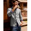 imagePJ PAUL JONES Mens Sweater Casual Cardigan Sweater Button Down Cable Knitted Textured SweaterLight Grey