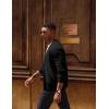imagePJ PAUL JONES Mens Waffle Textured Cardigan Sweater Long Sleeve VNeck Knitted SweatersBlack