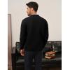 imagePJ PAUL JONES Mens Waffle Textured Cardigan Sweater Long Sleeve VNeck Knitted SweatersBlack