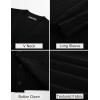 imagePJ PAUL JONES Mens Waffle Textured Cardigan Sweater Long Sleeve VNeck Knitted SweatersBlack