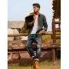imagePJ PAUL JONES Mens Corduroy Shirts Casual Button Down Shirt Jacket Lightweight ShacketArmy Green