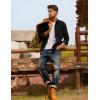 imagePJ PAUL JONES Mens Corduroy Shirts Casual Button Down Shirt Jacket Lightweight ShacketBlack