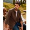 imagePJ PAUL JONES Mens Corduroy Shirts Casual Button Down Shirt Jacket Lightweight ShacketBrown