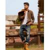 imagePJ PAUL JONES Mens Corduroy Shirts Casual Button Down Shirt Jacket Lightweight ShacketBrown