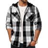Hooded White Black