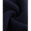 imagePJ PAUL JONES Mens Crewneck Sweater Casual Textured Knitted Pullover Long Sleeves Pullover Sweaters Winter SweaterNavy Blue