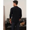 imagePJ PAUL JONES Mens Mock Turtleneck Sweater Long Sleeve Casual Pullover Sweater Slim Fit Basic Knit TeeBlack