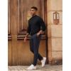 imagePJ PAUL JONES Mens Mock Turtleneck Sweater Long Sleeve Casual Pullover Sweater Slim Fit Basic Knit TeeBlack