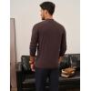 imagePJ PAUL JONES Mens Mock Turtleneck Sweater Long Sleeve Casual Pullover Sweater Slim Fit Basic Knit TeeCoffee