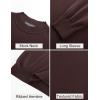 imagePJ PAUL JONES Mens Mock Turtleneck Sweater Long Sleeve Casual Pullover Sweater Slim Fit Basic Knit TeeCoffee