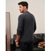 imagePJ PAUL JONES Mens Mock Turtleneck Sweater Long Sleeve Casual Pullover Sweater Slim Fit Basic Knit TeeGrey