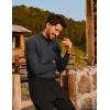 imagePJ PAUL JONES Mens Mock Turtleneck Sweater Long Sleeve Casual Pullover Sweater Slim Fit Basic Knit TeeGrey