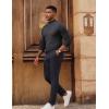 imagePJ PAUL JONES Mens Mock Turtleneck Sweater Long Sleeve Casual Pullover Sweater Slim Fit Basic Knit TeeGrey