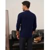 imagePJ PAUL JONES Mens Mock Turtleneck Sweater Long Sleeve Casual Pullover Sweater Slim Fit Basic Knit TeeNavy Blue