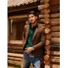 imagePJ PAUL JONES Mens Quarter Zip Sweater Cable Knitted Pullover Sweaters Textured Solid Colors SweaterDark Green